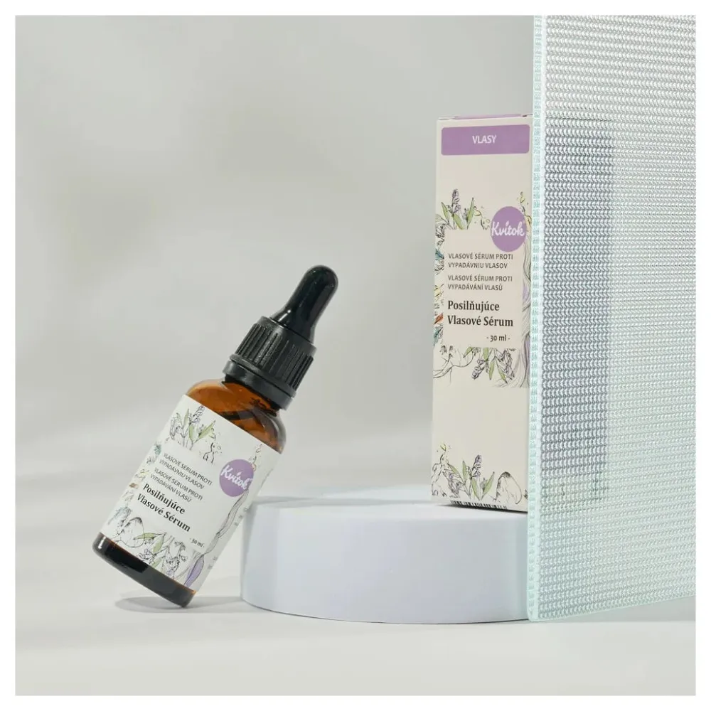 Kvitok Krepilni serum za lase (30 ml) - primeren pri izpadanju las