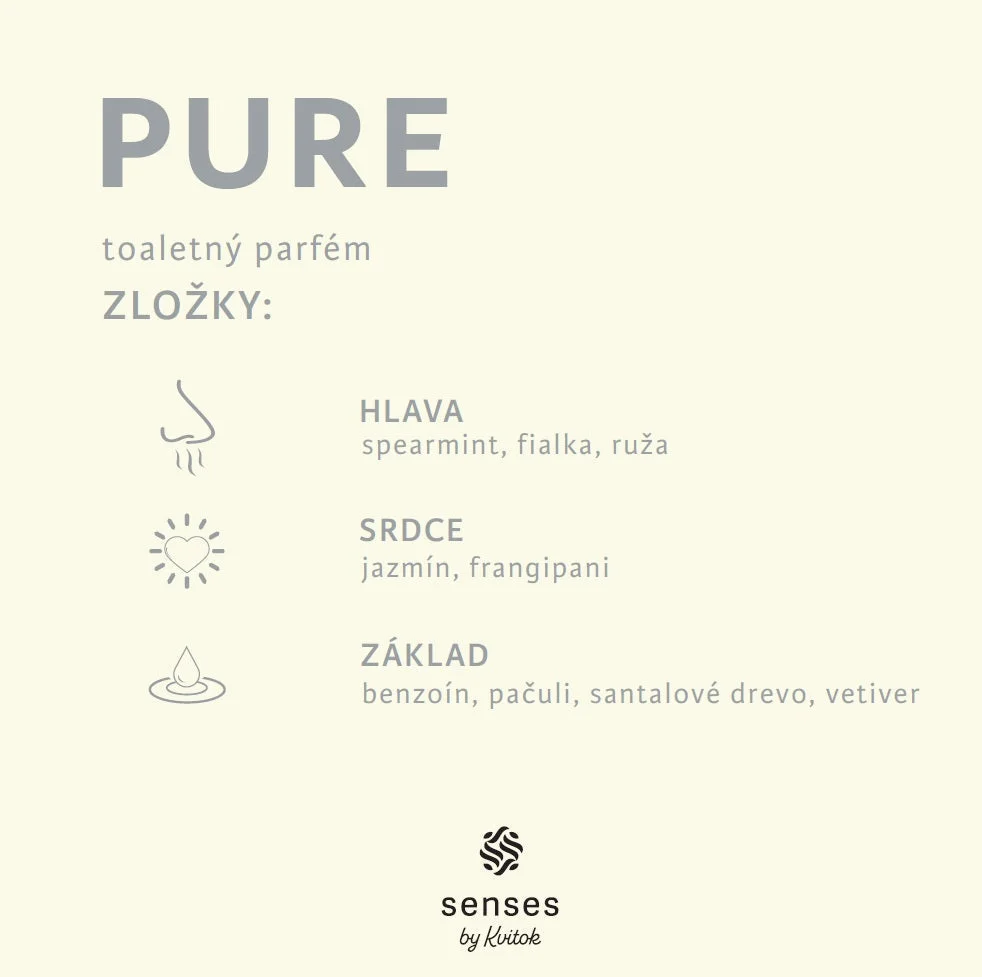 Kvitok Senses Toaletni parfum Pure - vzorec (2 ml) - jasminovo cvetlična dišava