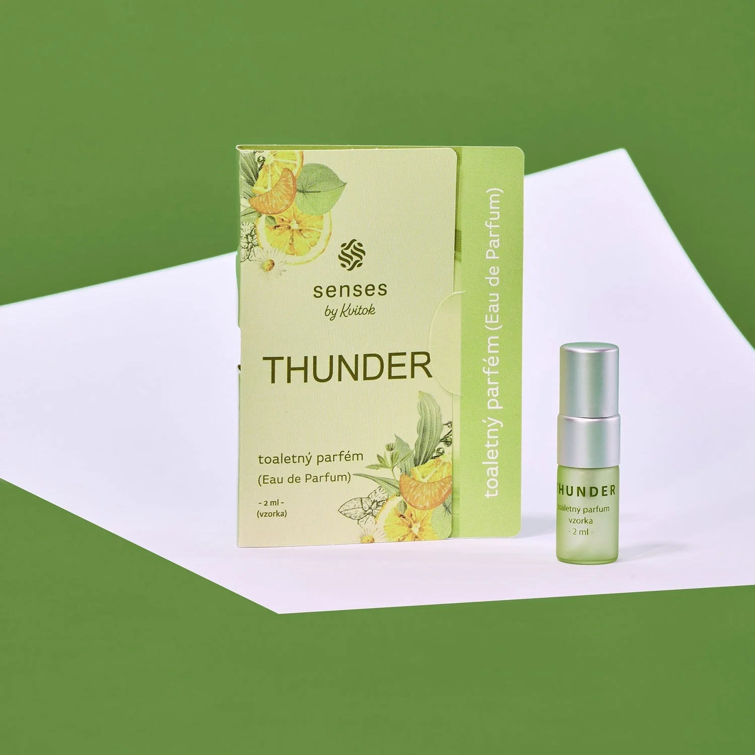 Kvitok Senses Toaletni parfum Thunder - vzorec (2 ml) - sveže začinjena dišava