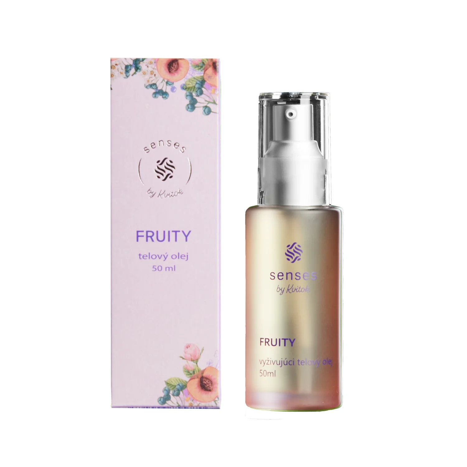 Kvitok Senses Hranilno olje za telo Fruity (50 ml) – z vonjem malin, ribeza in vanilje