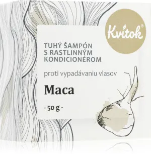 Kvitok Trdni šampon z balzamom Maca XXL (50 g) - spodbuja rast las