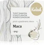 Kvitok Trdni šampon z balzamom Maca XXL (50 g) - spodbuja rast las