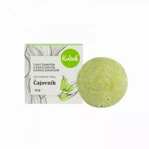 Kvitok Šampon za mastne lase Tea Tree XXL (50 g) - z rastlinskim keratinom