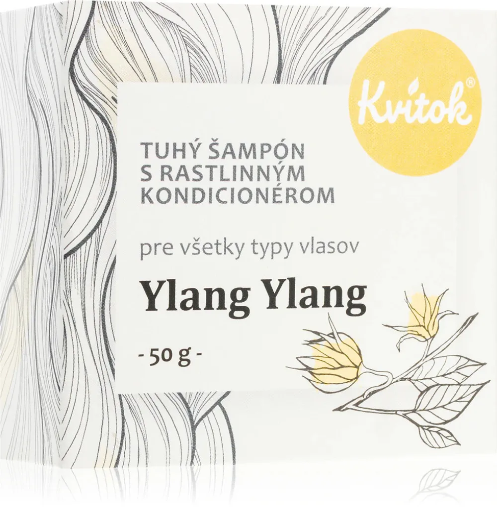 Kvitok Šampon z balzamom za svetle lase Ylang Ylang XXL (50 g) - lepo se peni