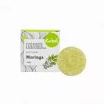Kvitok Trdni šampon z balzamom proti prhljaju Moringa (25 g) - sijoči lasje brez prhljaja