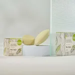 Kvitok Trdni šampon z balzamom proti prhljaju Moringa (25 g) - sijoči lasje brez prhljaja