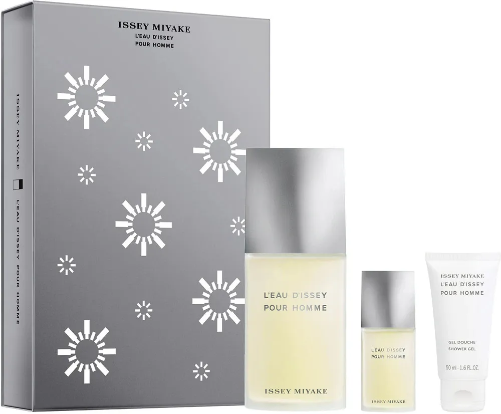 L'Eau d'Issey Pour Homme 125 ml + EDT 15 ml + gel za prhanje toaletna voda za moške 50 ml