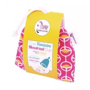 Lamazuna Menstrualna skodelica v roza barvi - M - silikon, utrjen s platino