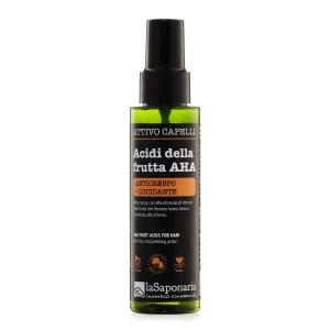 Aktivni sprej za lase proti iskrenju s sadnimi kislinami AHA (100 ml) - za enostavno nego in sijaj