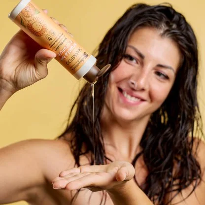 laSaponaria Šampon s sončnico in sladko pomarančo BIO 30 ml