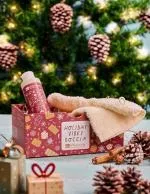 laSaponaria Darilni paket Holiday Vibes - gel za prhanje in rokavice za piling