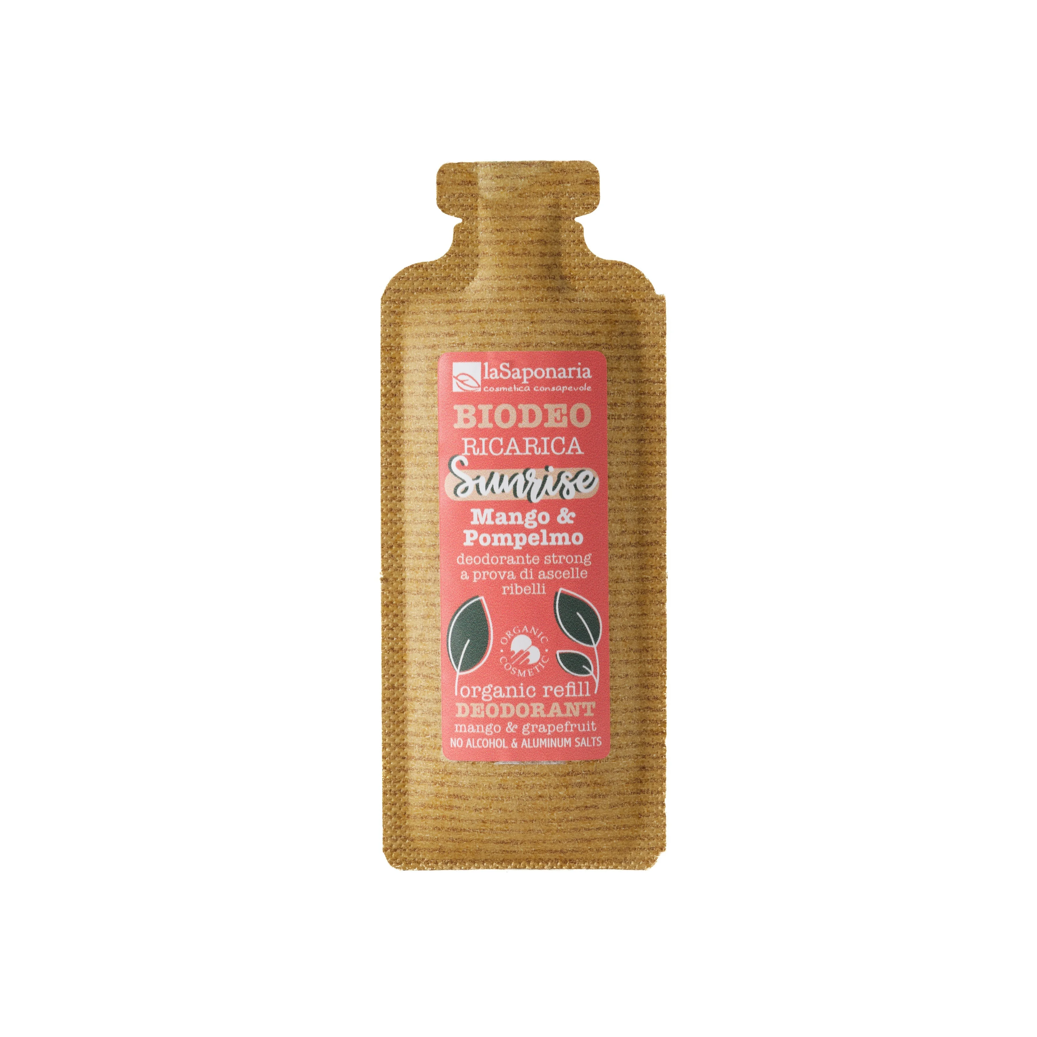 laSaponaria Polnilo za roll-on dezodorant Sunrise - Mango & Grenivka BIO (40 ml) - tropski vonj
