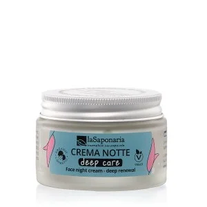 laSaponaria Nočna krema za obraz Deep Care za zrelo kožo BIO (50 ml) - globinska obnova med spanjem
