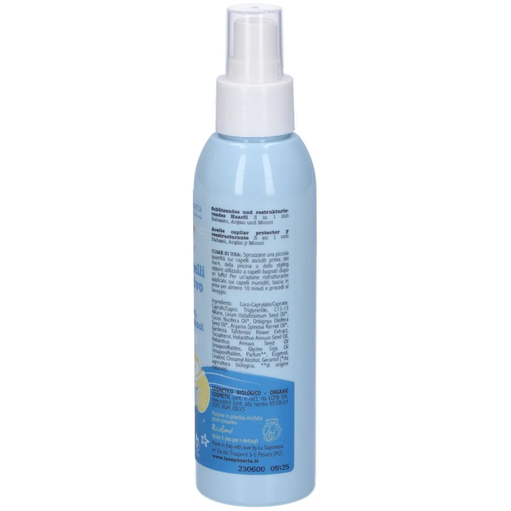 laSaponaria Zaščitno olje za lase 3v1 BIO (125 ml) - obnavlja in neguje
