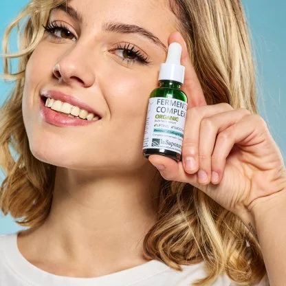laSaponaria Obrazni serum - Fermentiran BIO kompleks (30 ml) - za bolj prožno, bolj sijočo in bolj gladko polt