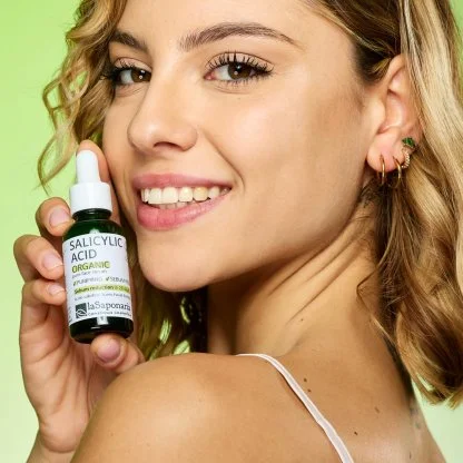 laSaponaria Obrazni serum - Salicilna kislina BIO (30 ml) - za kožo, nagnjeno k aknam