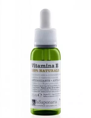 laSaponaria Serum za obraz - Vitamin E BIO (25 ml) - antioksidativni in pomlajevalni učinki