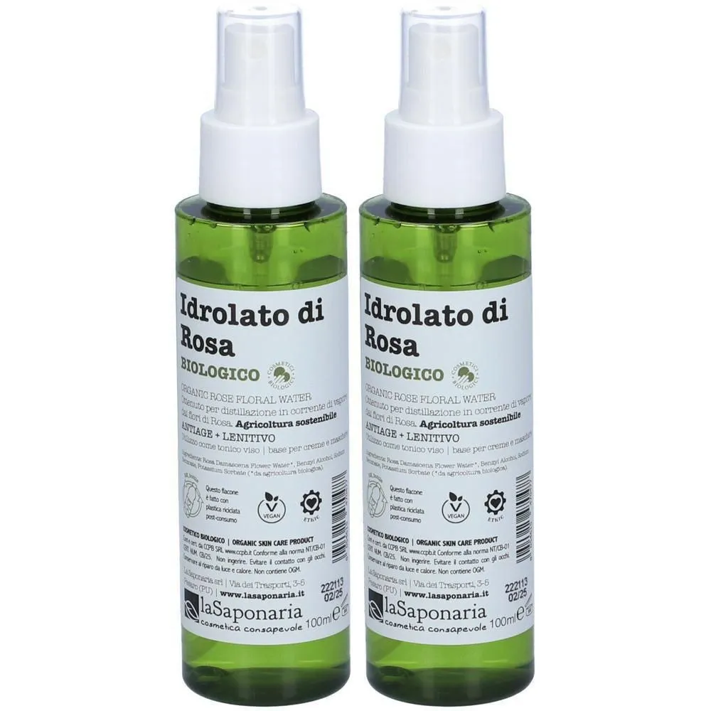 laSaponaria Rožna cvetna voda BIO (100 ml)