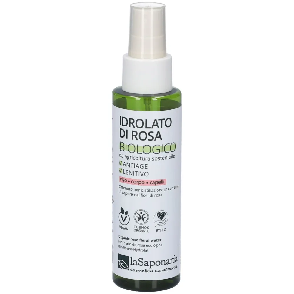 laSaponaria Rožna cvetna voda BIO (100 ml)