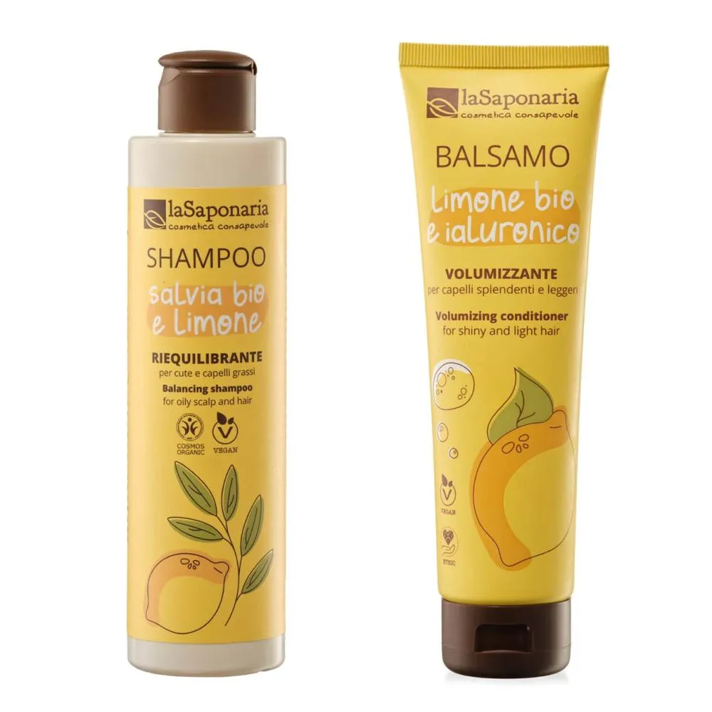 laSaponaria Šampon z žajbljem in limono BIO (200 ml)