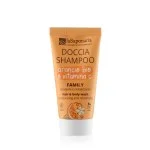 laSaponaria Gel za prhanje in šampon 2 v 1 z BIO pomarančo in vitaminom C za vso družino 30 ml - s sladkim in poživljajočim vonjem