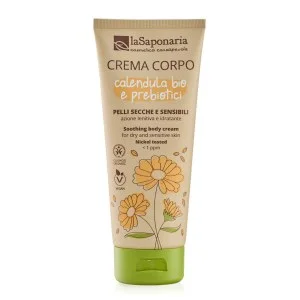 laSaponaria Telesna krema z BIO ognjičem in prebiotiki za občutljivo kožo (200 ml) - hrani, pomirja in vlaži
