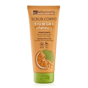 laSaponaria Telesni piling z BIO ginko biloba in vit. C 200 ml - za mehko in sijočo kožo