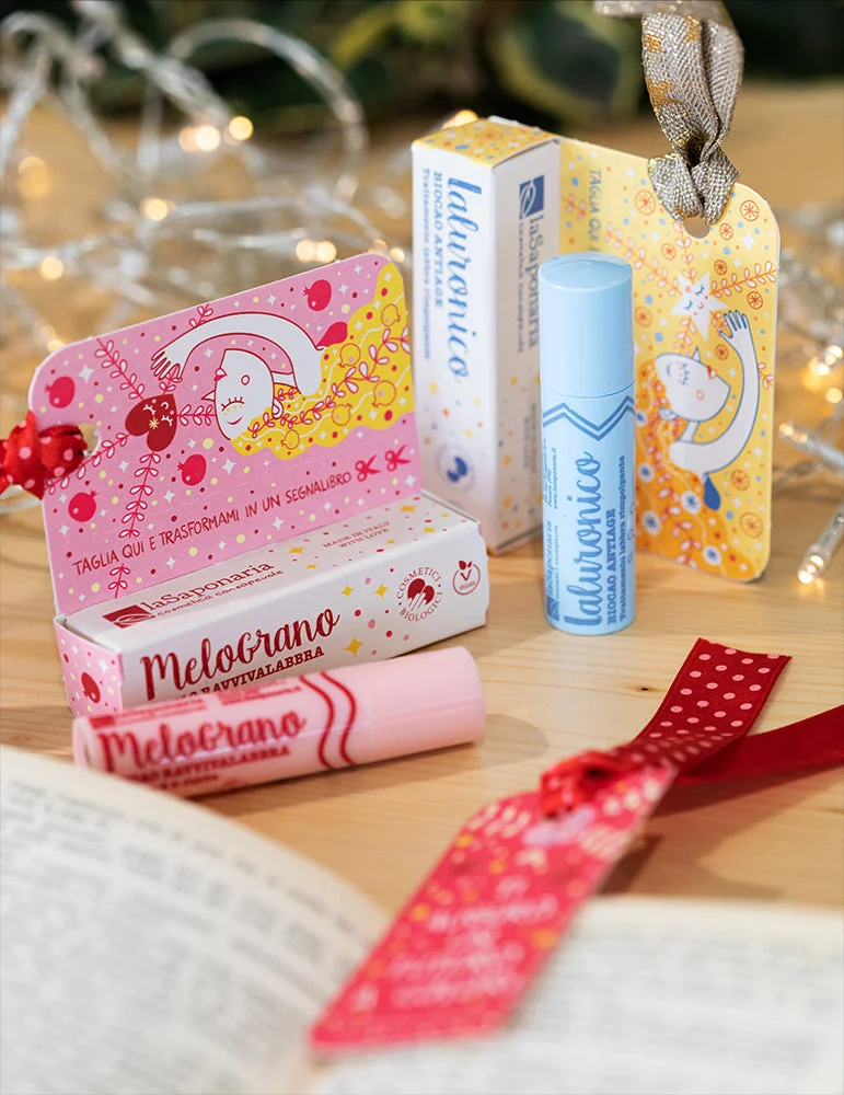 laSaponaria Obarvani balzam za ustnice Biocao z bio granatnim jabolkom (5,7 ml) - za naravno barvo ustnic