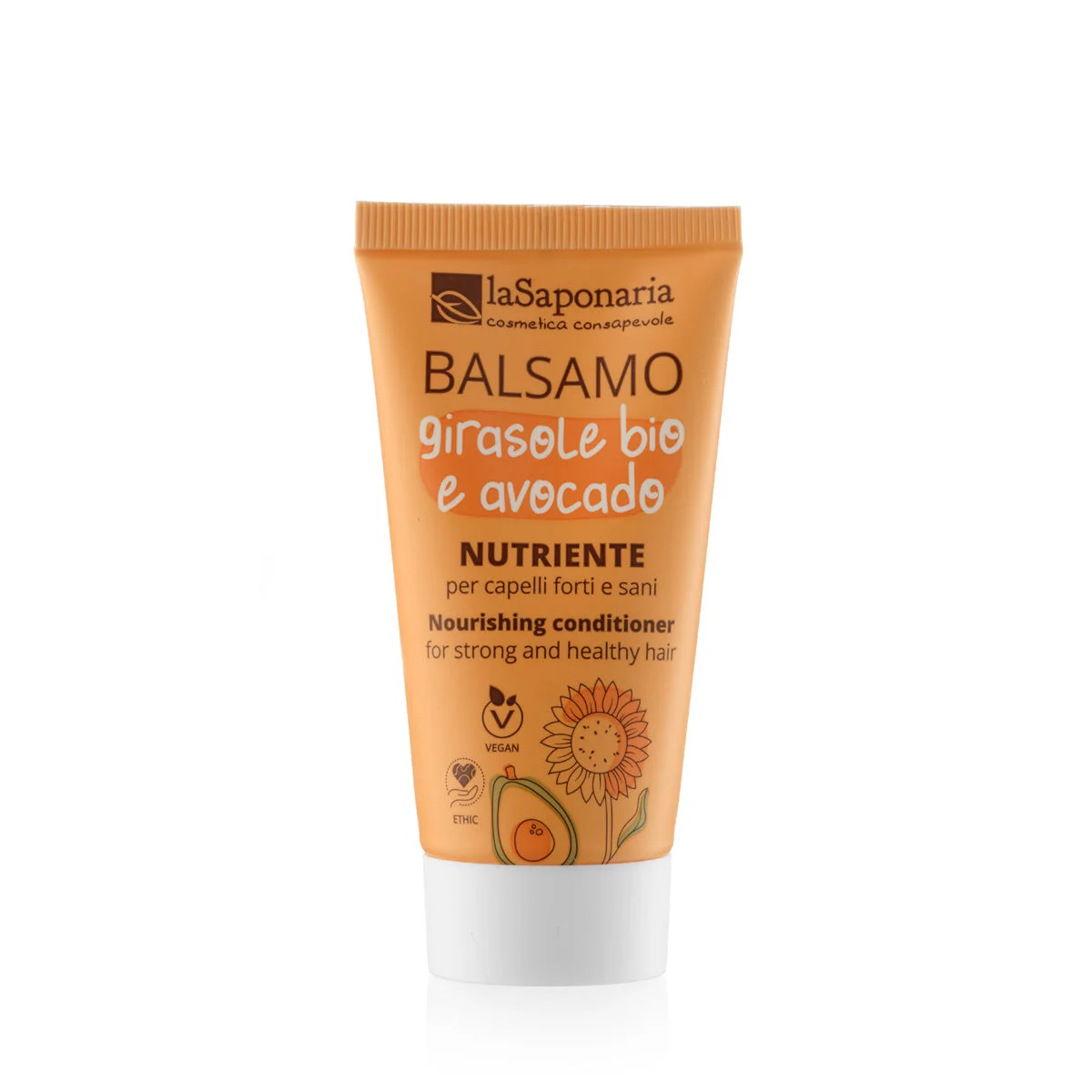 laSaponaria Hranilni balzam za lase s sončnico in avokadom za suhe in poškodovane lase 30 ml