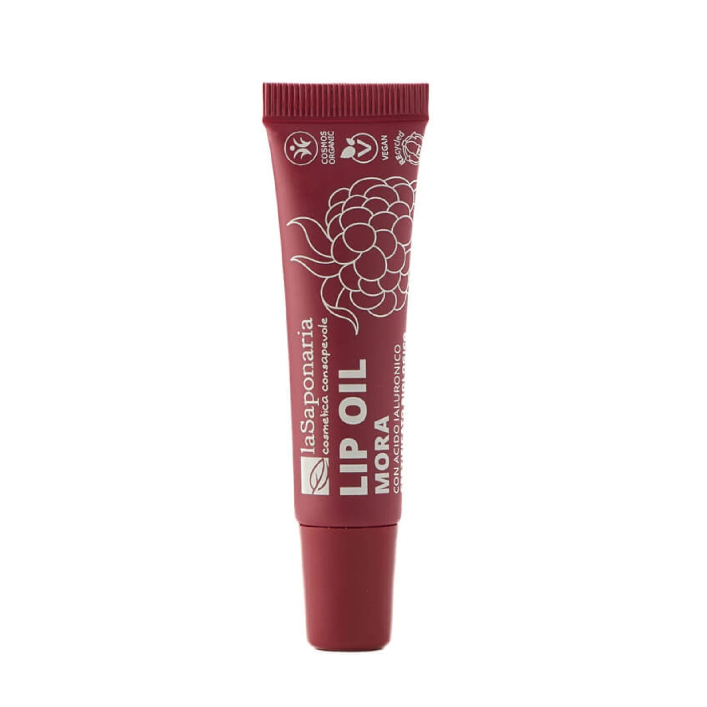 laSaponaria Hranilno olje za ustnice z robido BIO - Intense Blackberry (12 ml) - za sijoče in globinsko nahranjene ustnice