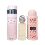 Rave Now Women darilni set - meglica za lase 50 ml + parfumirano pršilo 200 ml parfumska voda 100 ml