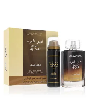 Lattafa Ameer Al Oudh darilni set unisex parfumirana voda 100 ml + dezodorant 50 ml