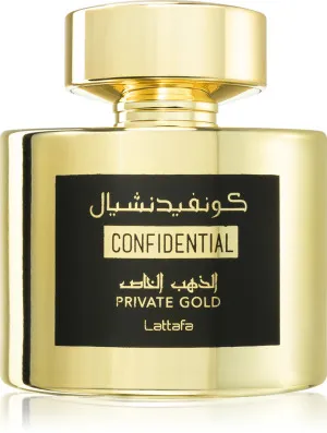 Lattafa Confidential Private Gold parfumska voda uniseks 100 ml