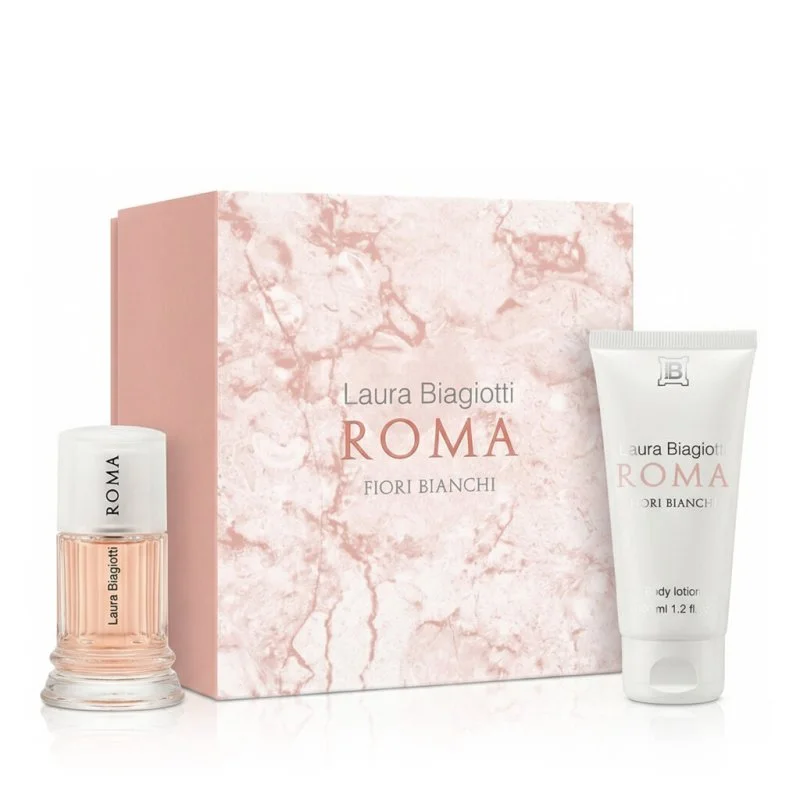 Roma Fiori Bianchi toaletna voda za ženske 25 ml + losjon za telo 50 ml