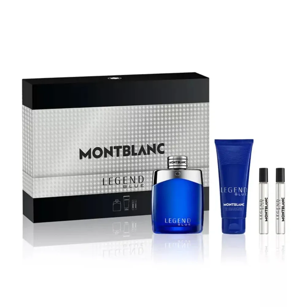 Legend Blue 100 ml + SG za telo in lase 100 ml + EDP MINI 2 x parfumirana voda za moške 8 ml