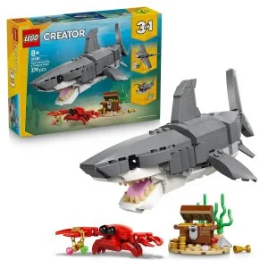 LEGO® Creator 3 v 1 31381 Divji morski pes in skrinja z zakladom