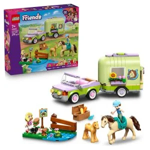 LEGO® Friends 42695 Prikolica s konjem in žrebetom