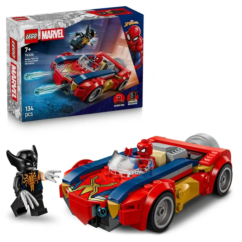 ǀ Marvel 76336 Spider-Man in avto vs. venomizirani Wolverine