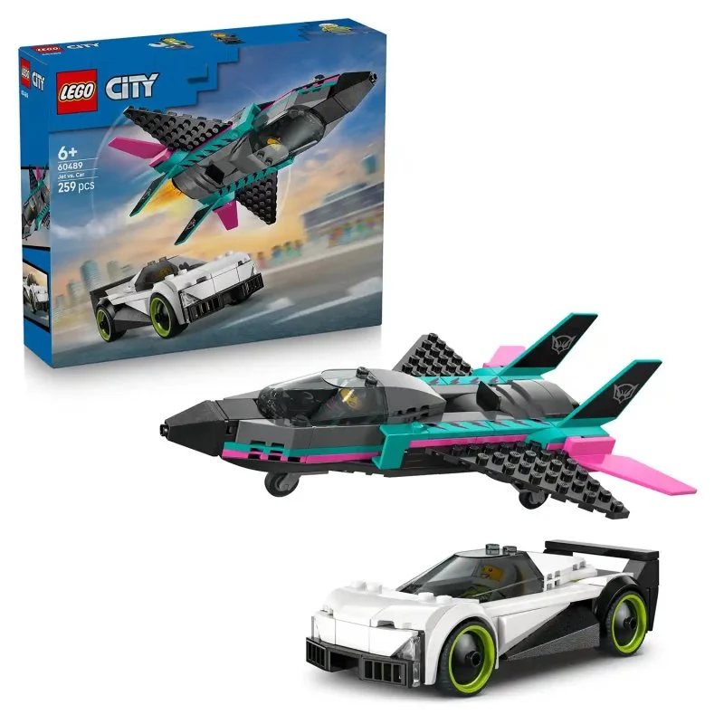 City 60489 Reaktivno letalo proti avtu
