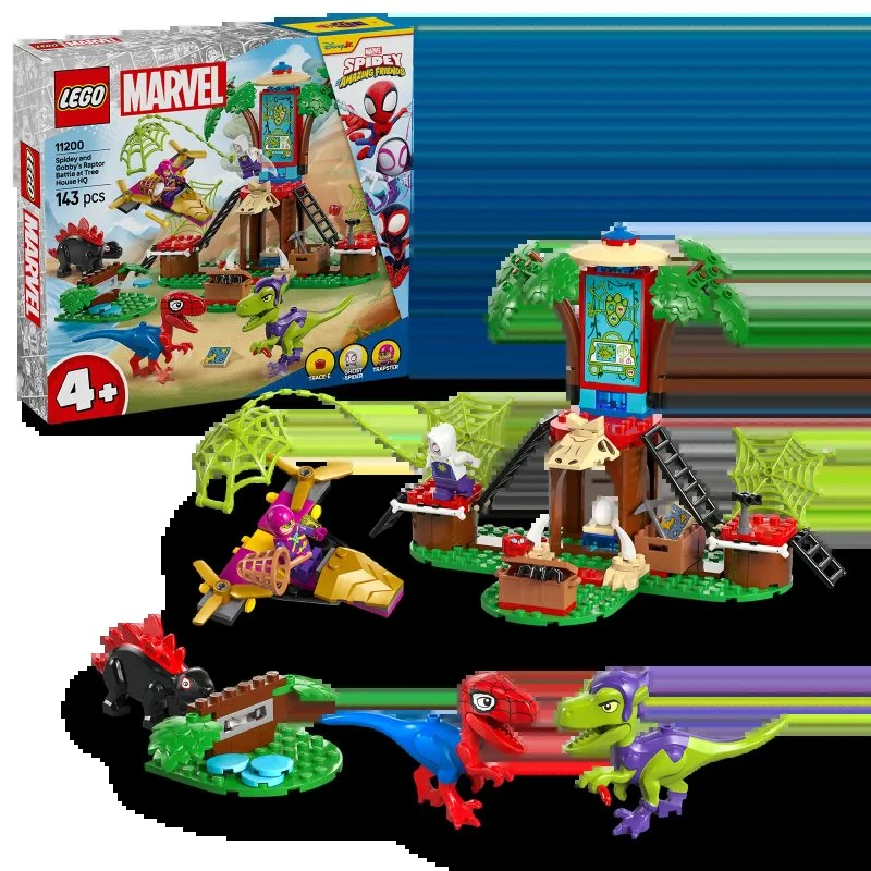 Marvel Spidey in njegovi čudoviti prijatelji 11200 Spidey, Gobby in raptorska bitka v drevesni bazi
