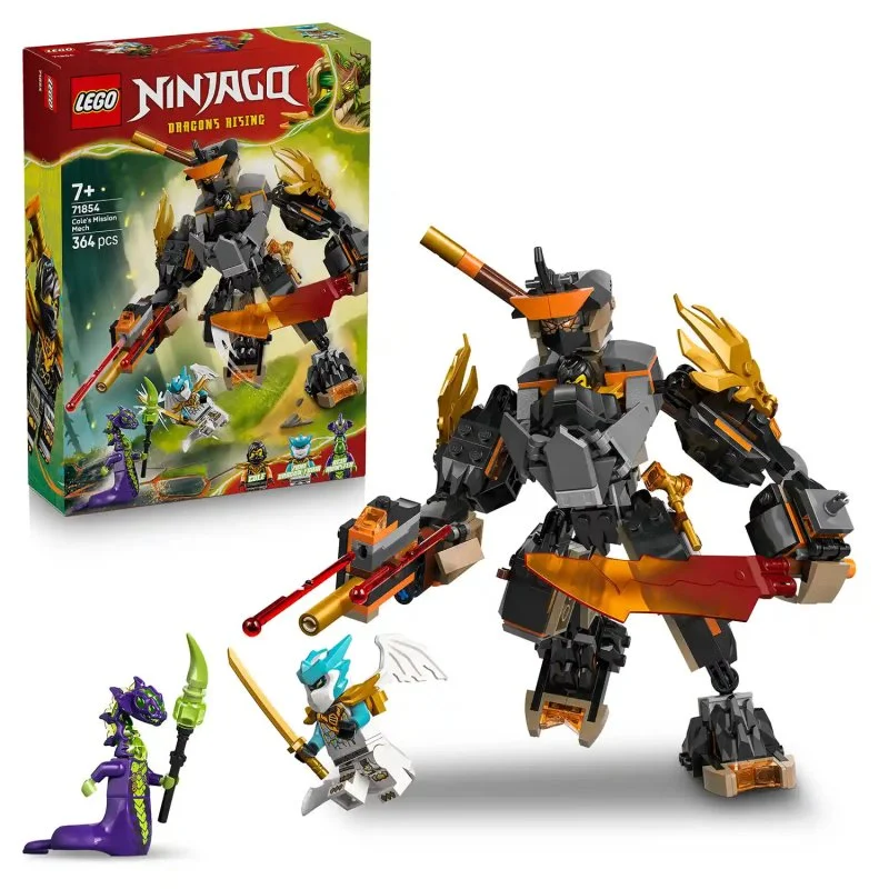 NINJAGO® 71854 Colejev ekspedicijski robot in zmajski Zane