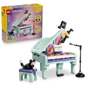 LEGO® Creator 31392 Glasbena dekoracija: Klavir z mačko