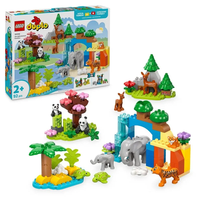 DUPLO® 10446 Družine divjih živali 3 v 1