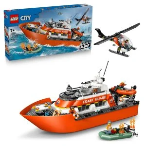 LEGO® City 60504 Reševalni čoln obalne straže in helikopter