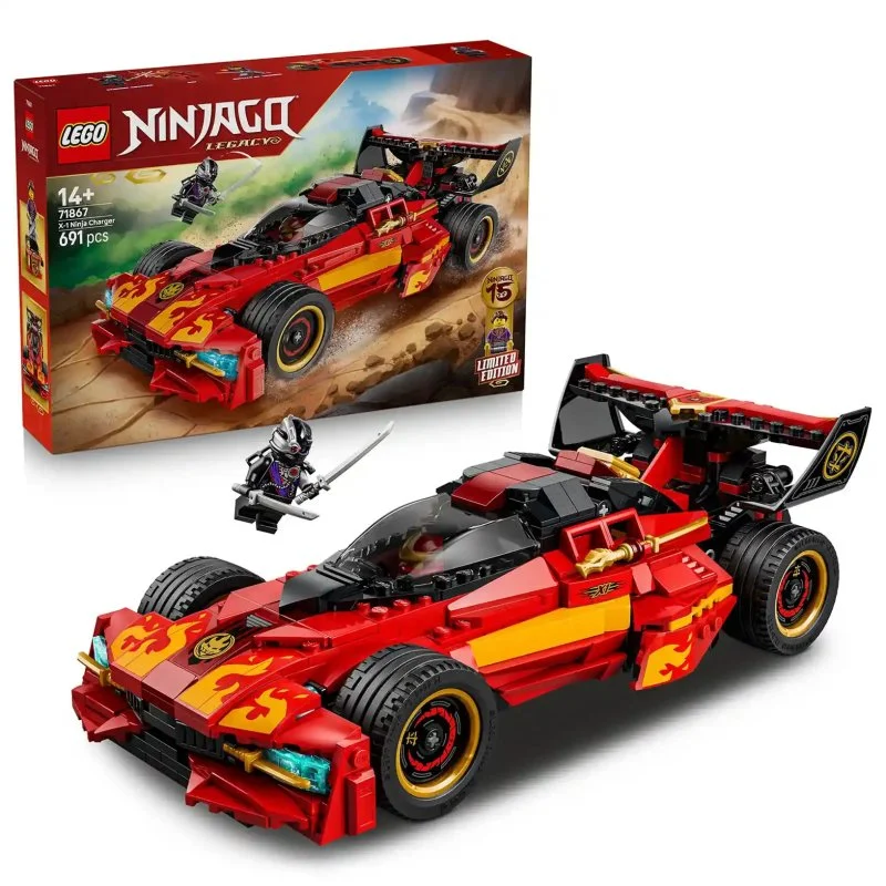 NINJAGO® 71867 Kaijev rdeči hot rod: 15 let NINJAGO