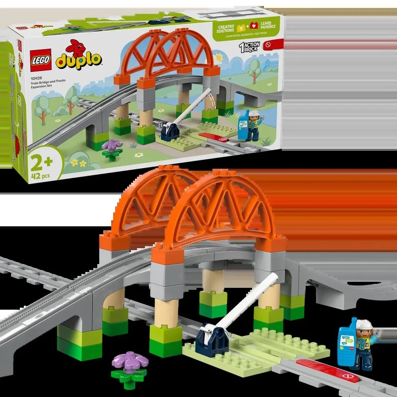 DUPLO® 10426 Železniški most in tiri – razširitveni komplet
