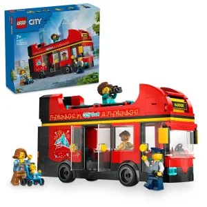 LEGO® City 60407 Rdeči dvonadstropni ogledni avtobus