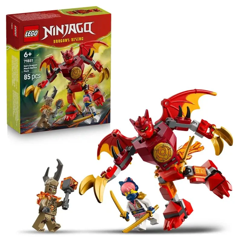 NINJAGO® 71851 Kaijev bojni paket z zmajevo obleko