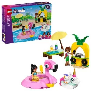LEGO® Friends 42658 Zabava ob bazenu s samorogom in flamingom
