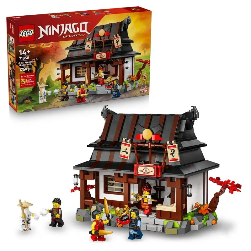 NINJAGO® 71858 Kovačnica Štirih orožij: 15 let NINJAGO